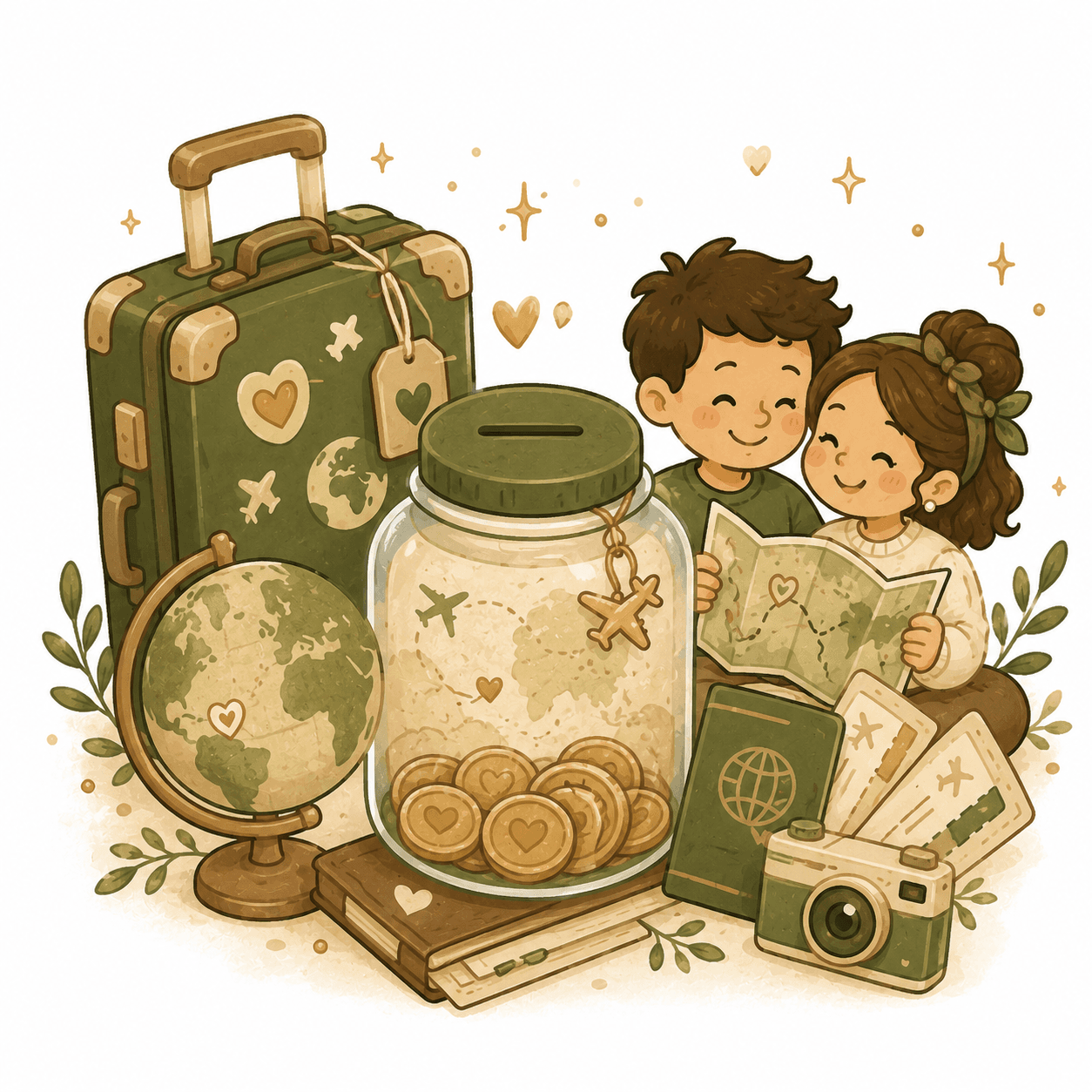 Fundo “vamos viajar mais”